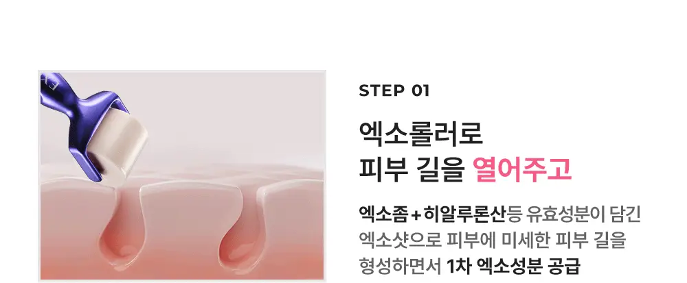 [모공교정] 아이디플라코스메틱 엑소브이 프로리프팅 세트(리프팅 앰플 5ml + MTS 롤러) 상세페이지 16